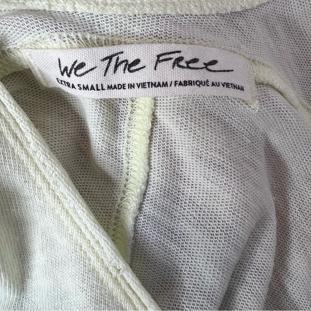 We the free top ombré yellow blue pink oversized comfy bohemian flowy tshirt - Picture 9 of 11